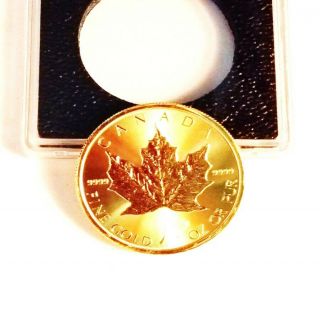 2016 Canada 1 Oz Gold Maple Leaf $50 Coin.  9999 Fine Bu (in)