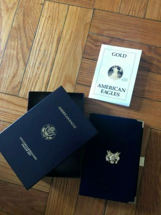 1989 American Eagle Gold Bullion 4 Coin Proof Set OG Box & 2