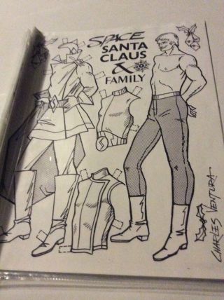 Space Santa Clause And Family Paper Doll By Charles Ventura