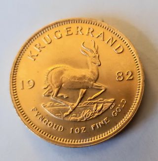 Gold Coin 1 Oz South African Krugerrand 1982
