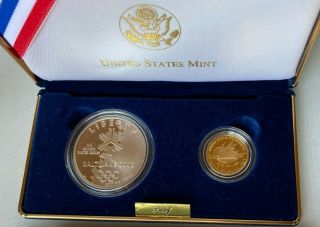2002 Salt Lake Olympic Games Gold & Silver Commemorative Proof Set With
