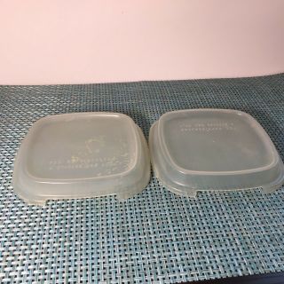 2 Corning Ware Plastic Replacement Lid Only P - 41 For Petite Pan Storage