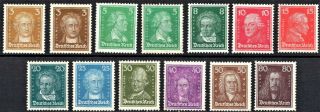 Germany - 1926 - 27 Portraits - Full Set - Some Signed - Nh - Scan,  Pic