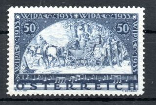 Austria,  1933,  Wipa Stamp Exhibition,  Scarce Stamp On Normal Paper,  Mnh