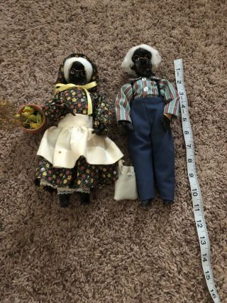 Antique African American Folk Art Doll Artist Handmade Black Americana Vintage