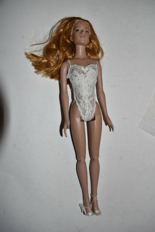 Tonner 16 " Doll.  White Lingerie,  Reddish Hair,  Shoes 593