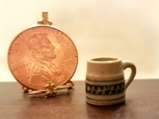 Igma Artisan Jane Graber Miniature Stoneware Handled Mug 1:12 Scale
