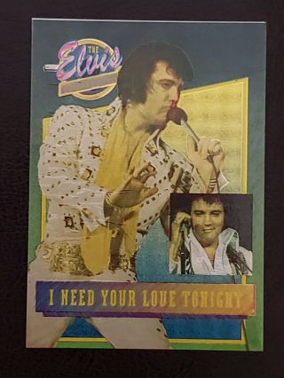 Elvis Presley River Group Foil Card 16 " I Need Your Love Tonight " Set 1