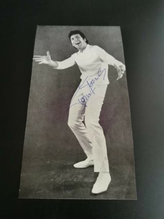 Young Tom Jones Signed Picture