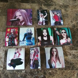 Set Of 10 Avril Lavigne Punk Rocker Sk8r Girl 3 " X 2 " Magnets