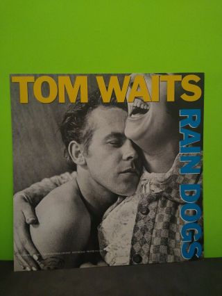 Tom Waits Rain Drops Lp Flat Promo 12x12 Poster