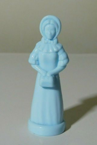 Degenhart " Eldena " Glass Doll 2.  5 " Figurine Powder Blue