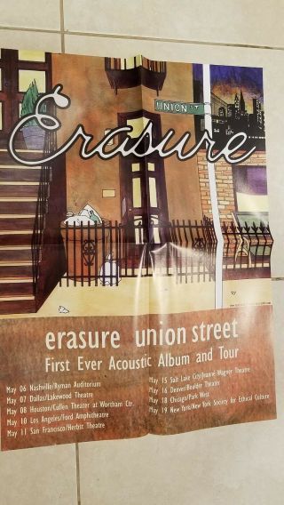 Erasure Poster - Union Street Promotional Poster - Folded - 18 X 24 Inches
