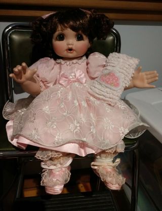 Marie Osmond Doll Baby Adora Belle 12 " Porcelain Seated 2302/5000 No Box