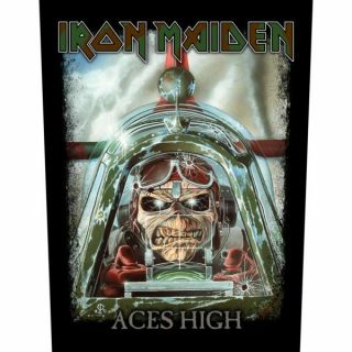 Iron Maiden - " Aces High " - Large Size - Sew On Back Patch - Cheapest On Ebay