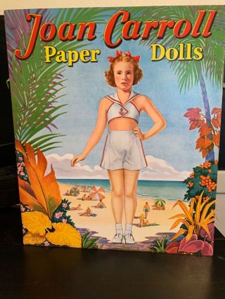 Vintage 1942 Joan Carroll Paper Dolls Saalfield - Uncut