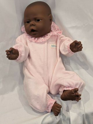 Vintage Jesmar Baby Girl Doll Anatomically Correct Realistic African American