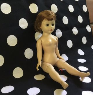 1950’s Madame Alexander Cissette Doll With Tagged Red Polka Dot Sunsuit,  Bag, 3