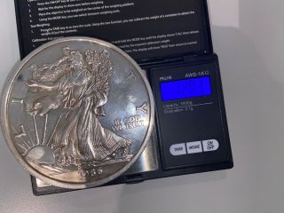 Huge 1 Troy Pound.  999 Fine Silver Round - Walking Liberty Dollar Design 1986