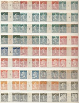 36 Millésimes (stamps) France,  Cv € 760