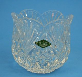 Shannon Crystal Designs Of Ireland Scallop Bowl Rose Vase