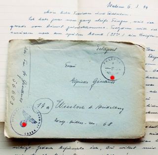 Translated Feldpost Letter - Field Police Italy - Formerly Africa Corps 1944