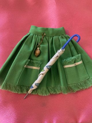 Ideal Tammy Doll’s Fringed Pak Skirt & Umbrella To Puddle Jumper So