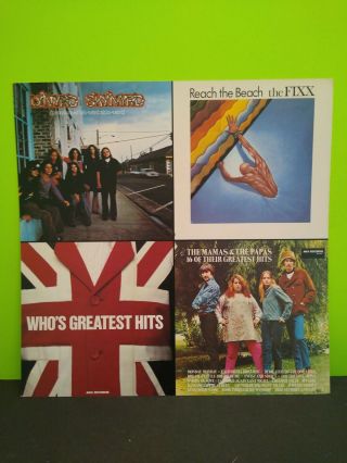 Elton,  Steely Dan,  The Fixx,  Diamond,  Who,  Skynyrd Lp Flat Promo 12x12 Poster