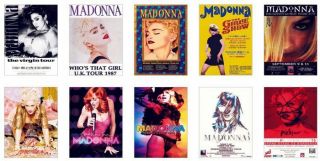 Madonna Concert Posters Trading Card Set Uk Postage