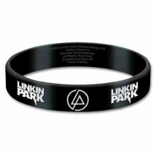Linkin Park Black Wristband Gummy Rubber Bracelet Band Logo Name Gift Official