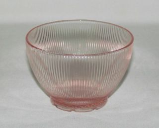 Jeannette Glass Homespun Pink Low Round Sherbet