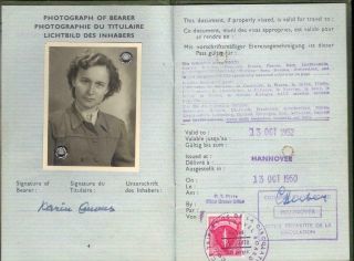 Germany Temporary Travel Document Passport Amg Revenue 15 Dm Visa Fiscal