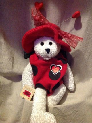 Chantilly Lane Musical Singing Bear - 22 " Love Bugz " Ladybug - Valentines Day