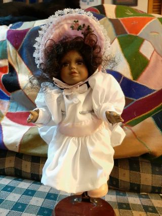 10 - Inch Black American Child Doll Signed And Numbered