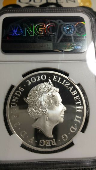 2020 UK Music Legends - QUEEN - 1oz Silver Coin NGC PF70 FIRST RELEASES (POP 17) 3