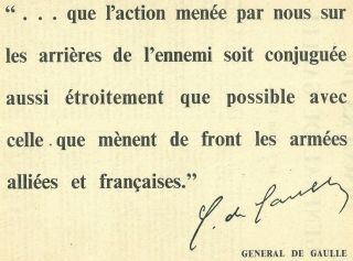 Liberation.  Tract Lancé En France En Juin 1944.  Discours Du Gal.  Le 6 Juin 1944