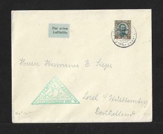 Zeppelin Iceland To Germany Air Mail Cover 1931