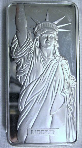 10 Oz Engelhard Liberty Trade Silver Bar.  999,  Rare Vintage