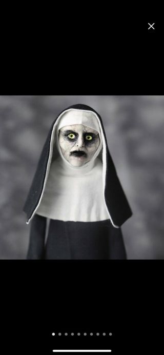 Ooak Art Doll Horror Gothic Valak Evil Nun Conjuring 2 Miniature Doll Figure