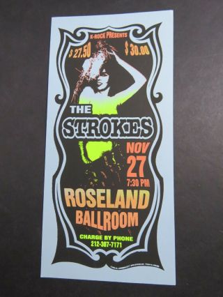 The Strokes - Concert Handbill - Roseland Ballroom Nyc Usa K - Rock