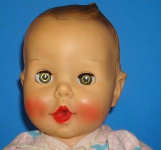 Vtg 1954 Sun Rubber Htf Large 18 " Gerber Baby Advertising Doll