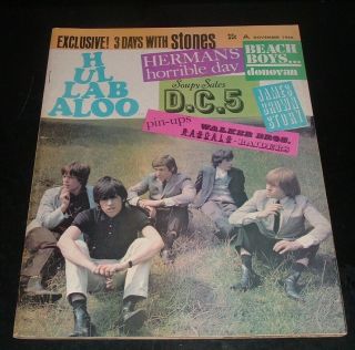 Lqqk Vintage 1966 Hullabaloo Rolling Stones,  Beach Boys,  James Brown Story,  Etc.