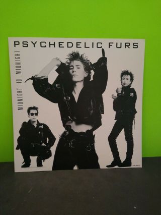 The Psychedelic Furs Midnight To Midnight Lp Flat Promo 12x12 Poster