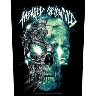 Avenged Sevenfold - " Mechanical Skull " - Large Size - Sew On Back Patch