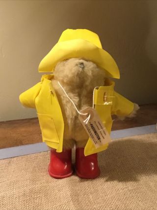 Rare Vintage Gabrielle Designs Paddington Bear 1977 Yellow Raincoat