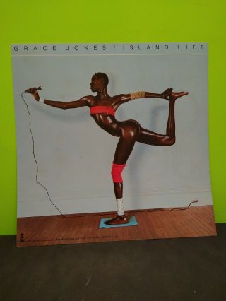 Grace Jones Island Life Lp Flat Promo 12x12 Poster