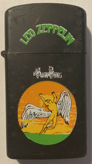 Vintage Led Zeppelin Swan Song Flip Lighter