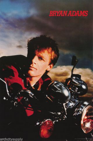 Poster : Music : Bryan Adams - On Motorcycle - Nma87 Lw11 G
