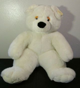 Gerber Precious Plush Large 17 " White Polar Teddy Bear Sleepy Eyes W/ Tag