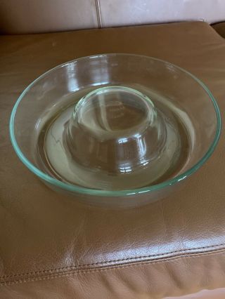 Pyrex 22 Cm / 9 " Round Clear Glass Ring Jello Mold Bundt Pan - France